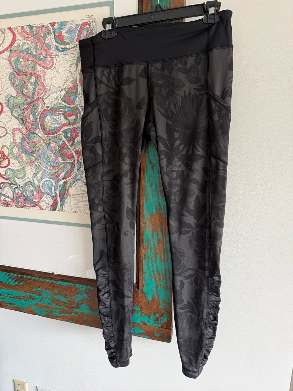 Lululemon Align Black Floral High Rise | Size 10